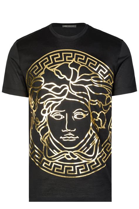 versace women medusa head gold shirt|Versace Medusa contrasto shirts.